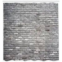 ABAKUHAUS Duschvorhang 175 x 180 cm grau