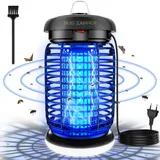seenlast Insektenvernichter Elektrisch, Mückenlampe 15W 4200V Mückenfalle Mückenschutz Mit LED-Licht, Fliegenfalle Elektrisch Mückenabwehr, für Mücken,Motten,Fliege,Spinnen, Wasserdicht IPX4