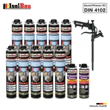 Brunnenschaum 10 x 750ml Bauschaum 2 x Reiniger Montageschaum Schaum Pistole