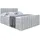 altdecor Boxspringbett MIAMI-Z KING - 160x200 - H3/H4 - Hellgrau
