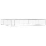 vidaXL Outdoor-Hundezwinger 6 x 6 x 1 m Stahl Silber
