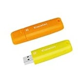 Espeon 2 Stück, 64 GB, USB 3.1, USB-Stick, Gummischalenschutz, Farbe: Vibrant - Orange, Gelb