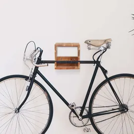 vidaXL Wand Fahrradträger 35x25x25 cm Akazie Massivholz