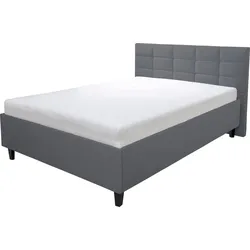 Polsterbett ALINA "Ricardo", grau (grau tls 39), B:156cm H:102cm L:213cm, Betten, Füße schwarz