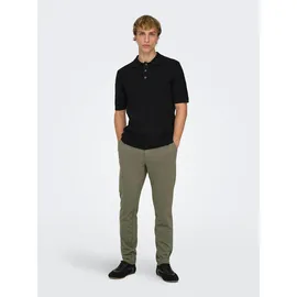 Only & Sons ONSMARK Slim Fit Chinohose Braun 28 32