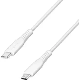 Logilink USB-C® Kabel USB 2.0 USB-C® Stecker, USB-Micro-B Stecker 0.5m Weiß CU0241