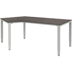 röhr Schreibtisch mit Freiformplatte »Objekt Plus« 217 cm - ohne Aufbau grau, 217x82 cm