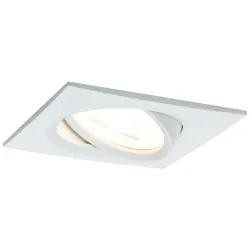 Paulmann LED Einbauleuchte Nova Coin Basisset schwenkbar  eckig 84x84mm 50° Coin 3x6W 3x470lm 230V  2700K Weiß matt 93454