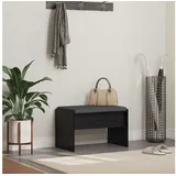 vidaXL Flurbank mit Kissen 63 x 38 x 40 cm Schwarz