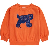 Bobo Choses - Sweatshirt BIG CAT in orange, Gr.146/152