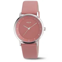 Boccia Damen Armbanduhr Trend 3355-01 Titan Lederband lachsfarbig