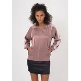 Freshlions Bomberjacke "Aurelia", Damen, Gr. S, pink, 100% Polyester, unifarben, lang, Rundhals, Jacken Bomberjacke, im sportlichen Design