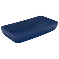 VidaXL Luxus-Waschbecken Rechteckig Matt Dunkelblau 71x38 cm Keramik