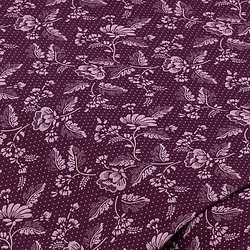 Baumwoll-Trachtenstoff "Blumen", beere