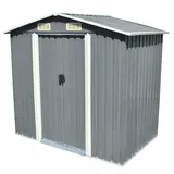 vidaXL Gartenschuppen 2,04 x 1,32 m grau