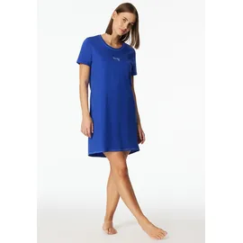 SCHIESSER Nachthemd Casual Essentials Blau 42