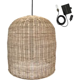 Lumisky Giacomo 5-flg. 45 cm rund Rattan Beige