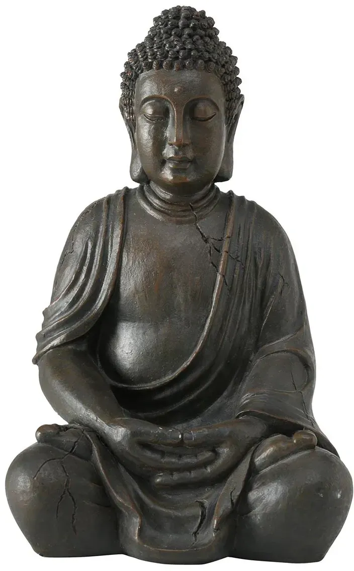 FeineHeimat Buddha Figur sitzend in Meditation 50 cm - Inspirierende Gartendekoration