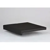 lycce Bankauflage Klemmkissen 1 Leiste, Sitzkissen Kunstleder, schwarz, Banktiefe ab 35 cm