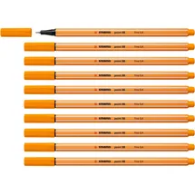 Stabilo - Fineliner - point 88-10er Pack - orange