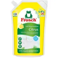 Frosch Citrus Voll-Waschmittel 116664 , 1,8 Liter - Beutel, wiederverschließbar, für ca. 24 Waschladungen