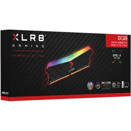 PNY XLR8 Gaming Epic-X RGB DDR4 3200MHz 8GB Desktop Memory Single Pack, Schwarz