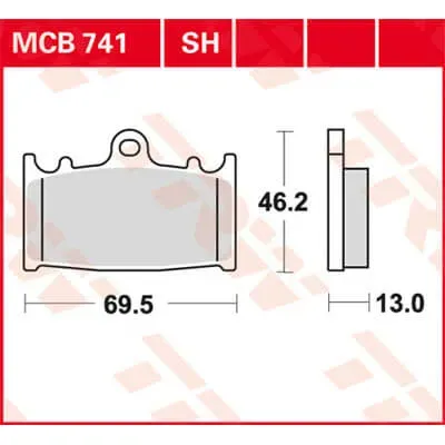 TRW Lucas MCB741 Bremsbelag