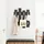 Decortie Wandgarderobe Wave 64 x 4 x 81 cm Schwarz