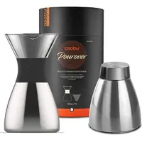 ASOBU Pour Over Filterkaffeebereiter Silber