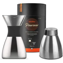 ASOBU Pour Over Filterkaffeebereiter Silber
