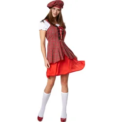 tectake® Frauenkostüm Jugendliche Schottin
