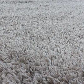 Ayyildiz Fluffy 3500 Hochflorteppich Ø 80 cm beige