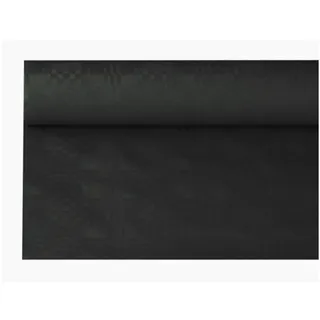 Papstar Papiertischtuch mit Damastprägung 8 m x 1,2 m Schwarz
