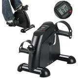 oyajia Mini-Heimtrainer Mini Heimtrainer & Bewegungstrainer für Arm- und Beintraining (Kompaktes Fitnessgerät mit LCD-Display & Einstellbarem Widerstand, Rutschfeste Pedale, leiser Lauf & ideal für Büro oder Zuhause), Mobiler Pedaltrainer zur Förderung von Kreislauf & Gelenkbewegung schwarz
