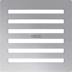 AlcaDrain Design Rost  102×102 mm Edelstahl-Glanz für Bodenablauf