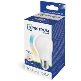 Spectrum Smart LED Birnenform 5W = 45W E27 opal Warmweiß bis Tageslichtweiß 2700K - 6500K Tuya Wi-Fi