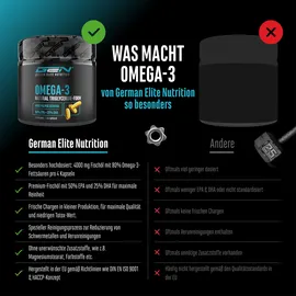 German Elite Nutrition Omega 3 Kapseln 300 St.