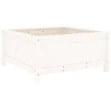 vidaXL Pflanzkübel 82,5 x 82,5 x 39 cm Weiß