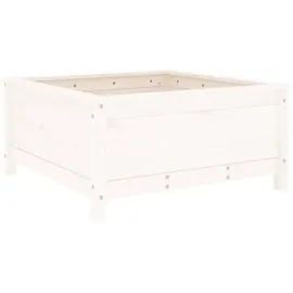 vidaXL Pflanzkübel 82,5 x 82,5 x 39 cm Weiß