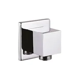 Creavit Chrom Messing Wandanschlussbogen Eckig Wandbogen Außengewinde