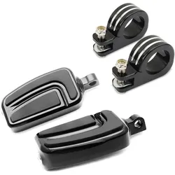 Sturzbügel Fußrasten 38mm passend für Chopper / Custombikes Wide Glide mit Halterung Craftride HC3