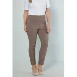 Ulla Popken meyermode Stretchhose, Comfort Fit, Magic Stretch, elastischer Bund Taupe 27 202850306-27 - 45W / 30L