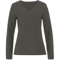 LASCANA Langarmshirt Damen khaki, creme Gr.36/38