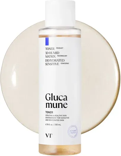 Vt Cosmetics Glucamune Gesichtswasser mit Schneepilz, feuchtigkeitsspendend & beruhigend