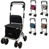 Mobiclinic Einkaufswagen mit Sitz Schwarz 21 L