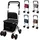 Mobiclinic Einkaufswagen mit Sitz Schwarz 21 L