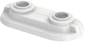 Flamco Doppelrosette RDC 50 50mm, Rohrdurchmesser 15mm, weiß