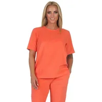 Normann Schlafanzug Oberteil Pyjama Shirt Top in orange &