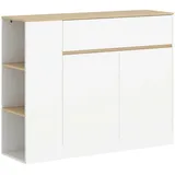Homcom Küchenschrank mit Schublade 110 x 29,5 x 82 cm Weiß