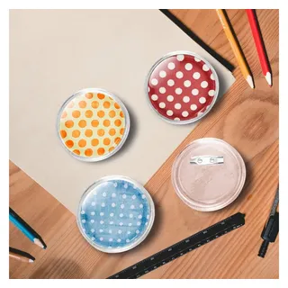 vidaXL Button-Set mit Anstecknadel 100 Stk. Acryl 58 mm